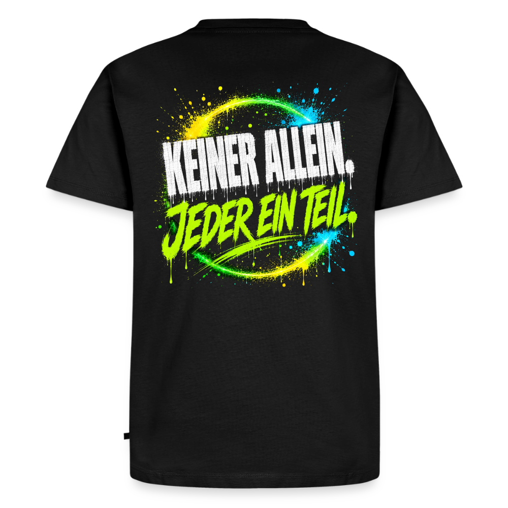 MONSHAKKA "Keiner Allein" Heavy Oversized Tee⁠ - black