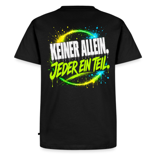 MONSHAKKA "Keiner Allein" Heavy Oversized Tee⁠ - black